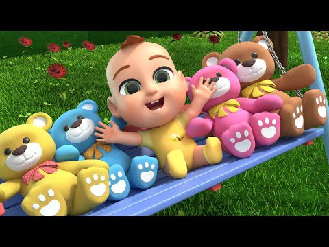 Teddy Plays on the Swing | Lalafun Nursery Rhymes & Baby Songs