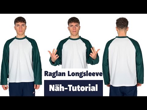 Sewing a raglan long-sleeved shirt | Sewing instructions for a two-tone long-sleeved shirt