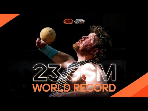 Crouser obliterates shot put world record 🔥 | Continental Tour Gold 2023