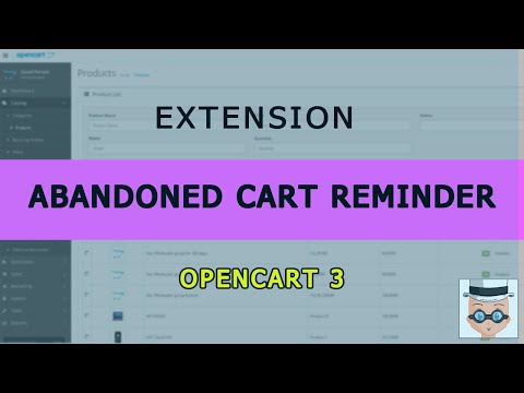 Abandoned Cart Reminder for Opencart 3