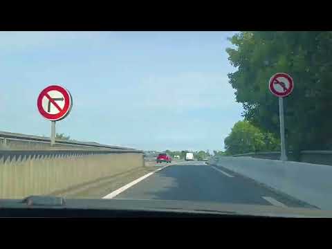 Dashcam France: Driving through St. Brieuc and on to Paimpol (Brittany)