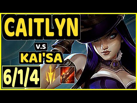 HANS SAMA (CAITLYN) vs KAI'SA - 6/1/4 KDA BOTTOM ADC CHALLENGER GAMEPLAY - EUW