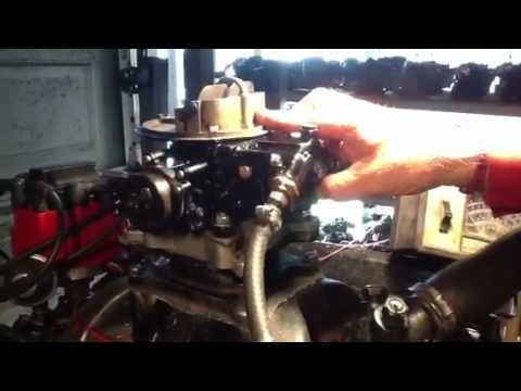 Two barrel Holley marine carb.