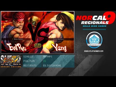 NCR9 BEST BOUTS - MR NAPS vs EG Justin Wong - SSF4: AE Singles - Pool Play