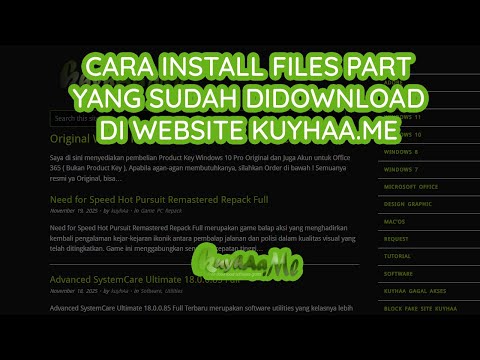 Cara Menginstall Files Part Yang Di Download Di Website Kuyhaa.me TERBARU!!!