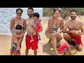 Sameera Reddy Looks Sexy In Monokini While Enjoying A Vacations With Her Husband In Goa
