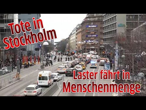 Laster fährt in Menschenmenge – Tote in Stockholm