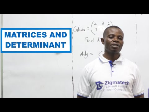 FURTHER MATHEMATICS | MATRICES AND DETERMINANT | EXAM GUIDE | LEARNING HUB | ZIGMATECH CONSULT|MATHS