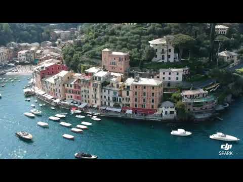 Portofino - Italy - capturing a picture postcard fishing village from above