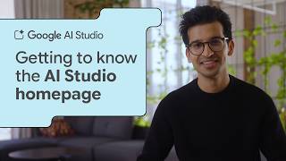 Google AI Studio's new homepage and omnibar for quick navigation