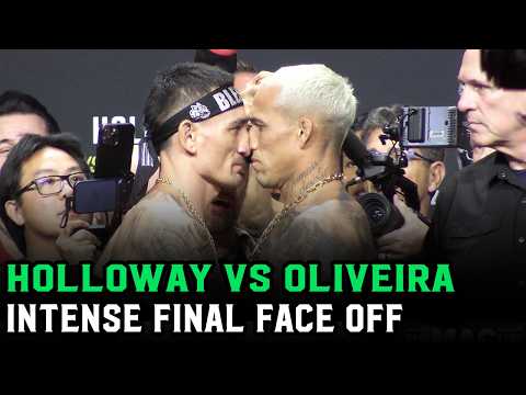 Max Holloway vs. Charles Oliveira INTENSE FINAL FACE OFF