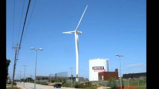 preview picture of video 'wind tubine of lincoln electric,euclid,ohio.'