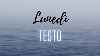 Lunedì - testo - Lyrics - Salmo