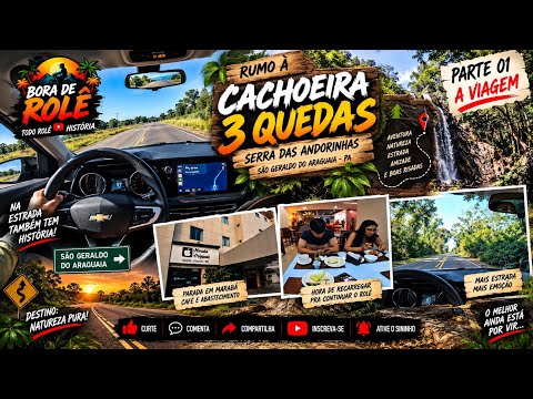 RUMO À CACHOEIRA 3 QUEDAS! 🚗💨 | Serra das Andorinhas – Parte 01