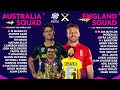 𝐓𝐇𝐄 𝐔𝐒𝐔𝐀𝐋 𝐒𝐔𝐒𝐏𝐄𝐂𝐓𝐒! ICC T20 World Cup 2024 Australia & England Squad Ana