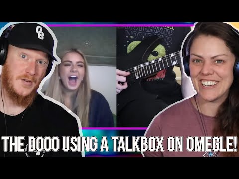 COUPLE React to The DOOO using a TalkBox on OMEGLE! | OFFICE BLOKE DAVE