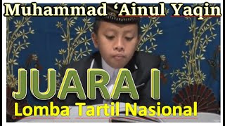 Download lagu Juara 1 Lomba Tartil Nasional | Tartil Surah Al Mulk ayat 1-7 | Muhammad 'Ainul Yaqin mp3