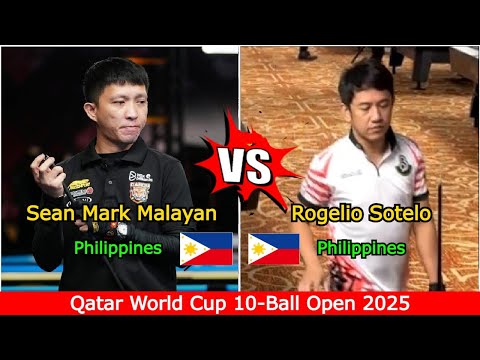 Sean Mark Malayan 🆚️ Rogelio Sotelo | Qatar World Cup 10-Ball Open 2025 - Race to 9