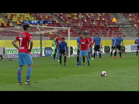 FCSB - FC Viitorul: Florinel Coman loveste bara (min 43) Liga 1, et. 1 play-off, 2018-2019