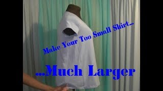Make A Tight Shirt Larger!!!