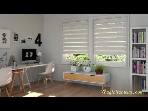 Rèm cầu vồng Hàn Quốc Modero Woodlook