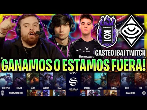 IBAI CASTEA LA PARTIDA MÁS IMPORTANTE DE KOI! | KOI vs GUASONES SUPERLIGA LVP ESPAÑOL