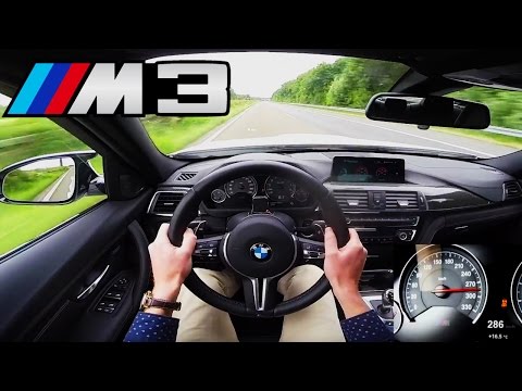BMW M3 Competition Top Speed Acceleration Autobahn POV Sound - 450 HP F80 Sedan