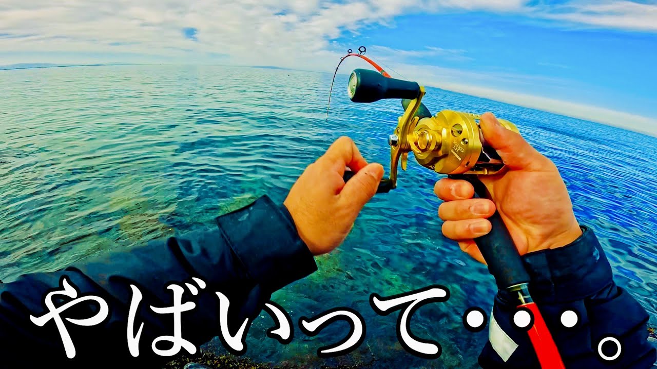 【穴釣り】真昼間にぶち曲がる、大物ロッド。