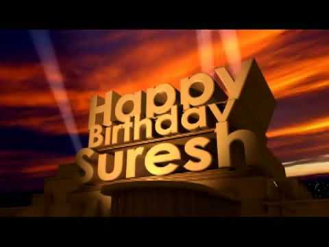 Happy birthday to you Suresh