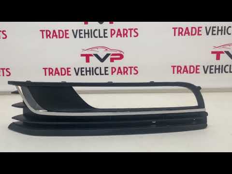 Fits VW Passat B7 2011-2014 Front Bumper Fog Grille Fog Hole Chrome Trim Left video