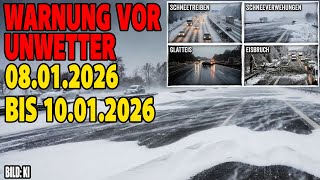 Warnung vor Unwetter - 08.01.2026 bis 10.01.2026
