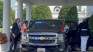 US President Joe Biden welcoming President Cyril Ramaphosato the White House