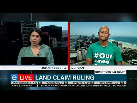 Reaction ConCourt land claim ruling