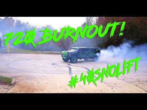 CHEVY 3500 DURAMAX 720 BURNOUT ON 40's!