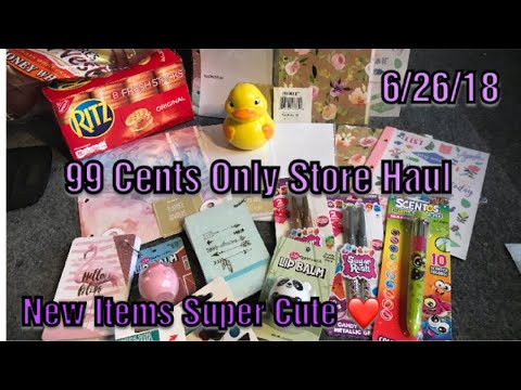 NEW ITEMS 99 Cents Only Store Haul 6/26/18//Planner Items, Stickers, Piggy Bank, Stationery & More! Video