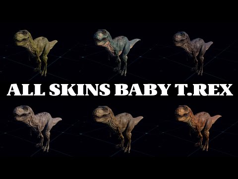 🍼 All Baby T-Rex Skins Showcase | Jurassic World Evolution 2 Mods