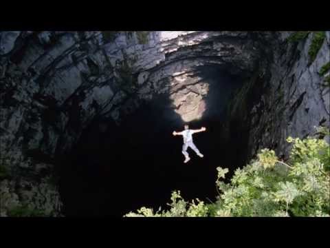 Jump  in biggest cave