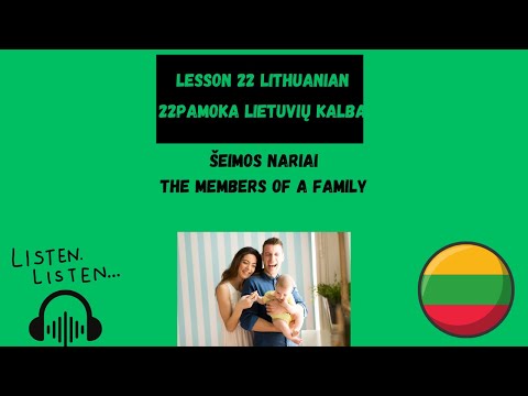 Family Members in Lithuanian | Family of Lithuanian | Lithuanian Lesson | Lithuanian Tutorial