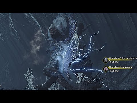 New Guardian Fulgur Anjanath Vs Guardian Doshaguma Turf War - Monster Hunter Wilds
