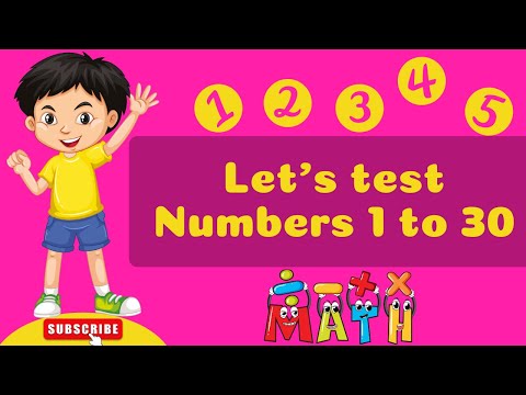 “Let’s test our numbers from 1 to 30!”