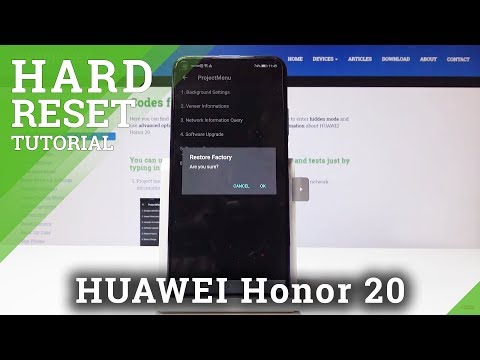 How to Hard Reset HUAWEI Honor 20 - Erase Data / Reset Code
