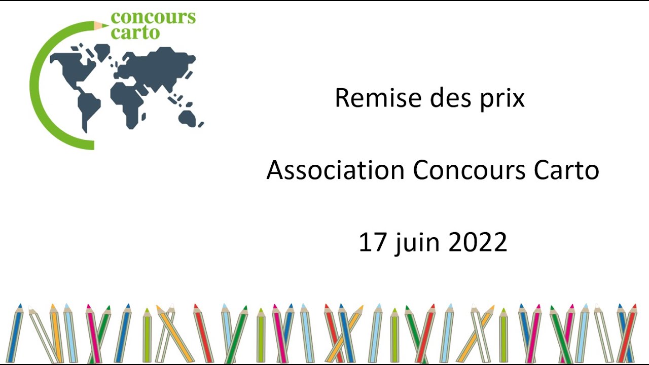 Cérémonie de remise des prix Concours Carto