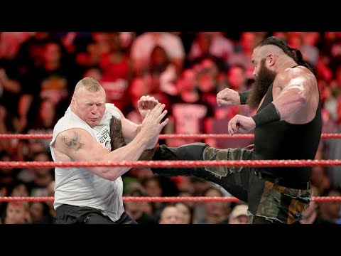 Braun Strowman attacks Brock Lesnar: Raw, Aug. 21, 2017