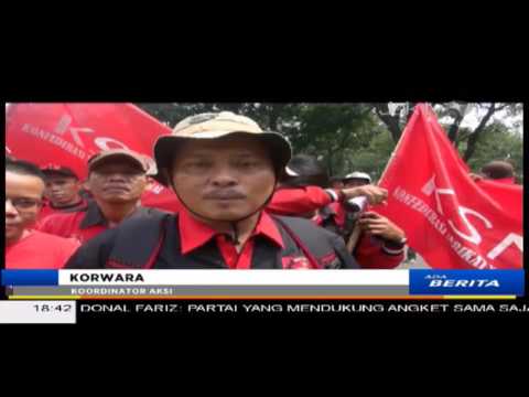 Jelang Mayday Buruh Gelar Demo