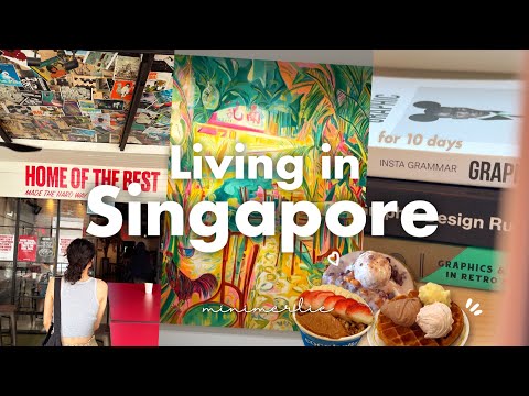 Singapore Vlog 🍧 End of Year in Forever Summer, Local Food to Try, Coconut Desserts, Library Routine