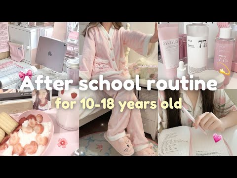 10 -18 year Old After School Routine | Step by Step | chill & productive 🌱