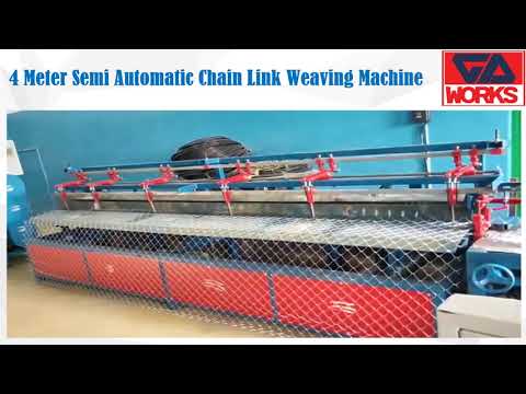 3 Meter Semi Automatic Chain Link Weaving Machine