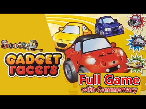 Gadget Racers / Full Game with Commentary / Complete Blind Longplay Playthrough