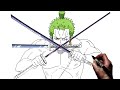 The Best 25 Zoro One Piece Drawing Step By Step