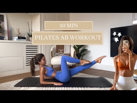 10MIN everyday pilates ab workout // small waist + flat stomach // no repeats